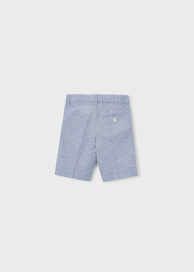 Boy Linen Indigo Stripes Suit