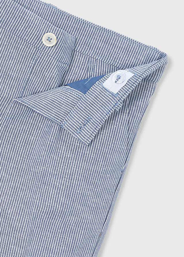 Boy Linen Indigo Stripes Suit