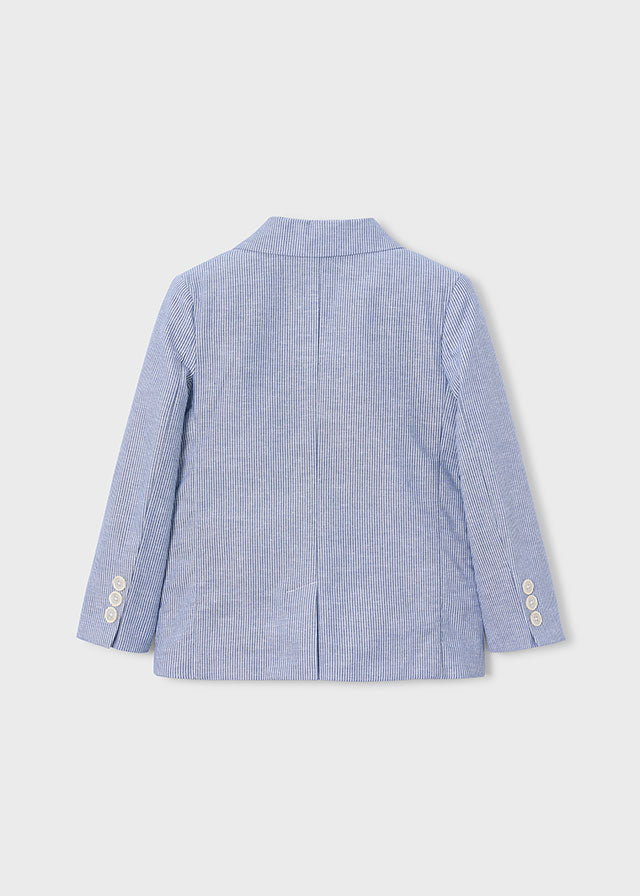 Boy Linen Indigo Stripes Suit