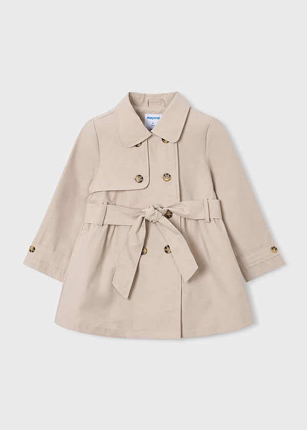 Girl Belted Trench Coat