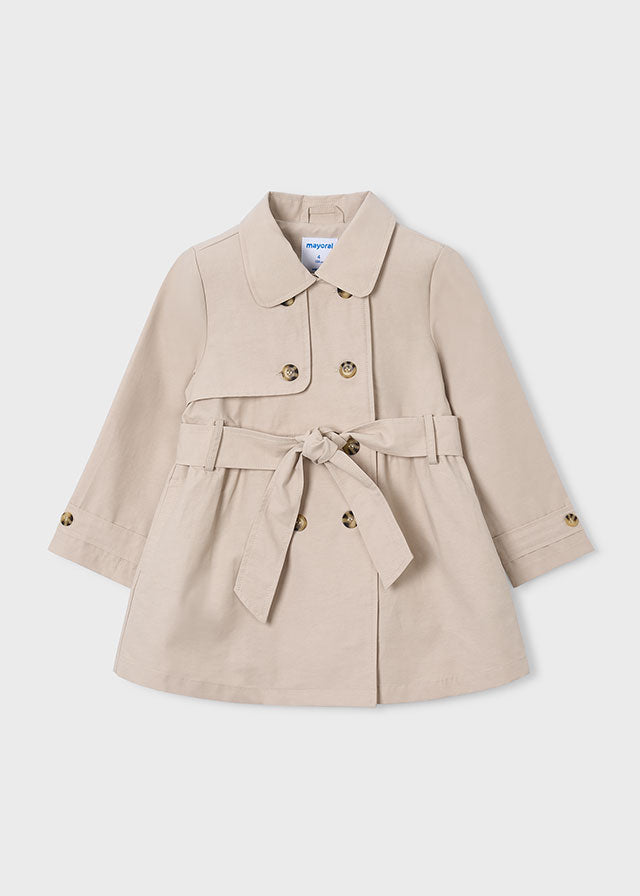 Girl Belted Trench Coat