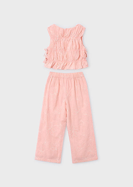 Girl Pants and Ruched Top Set