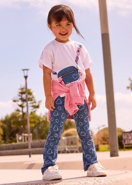 Girl Printed Leggings and T-shirt Set
