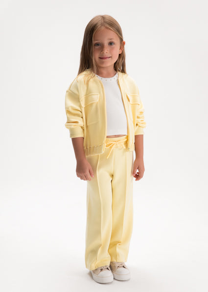 Girl 2-Piece Pique Tracksuit