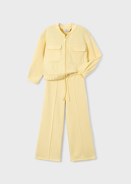 Girl 2-Piece Pique Tracksuit