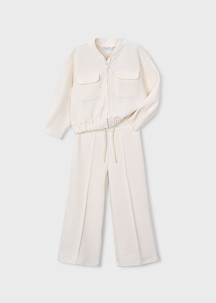 Girl 2-Piece Pique Tracksuit
