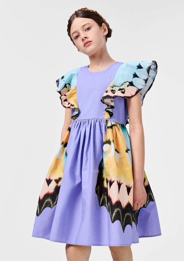 Caty Lillac Butterfly Dress