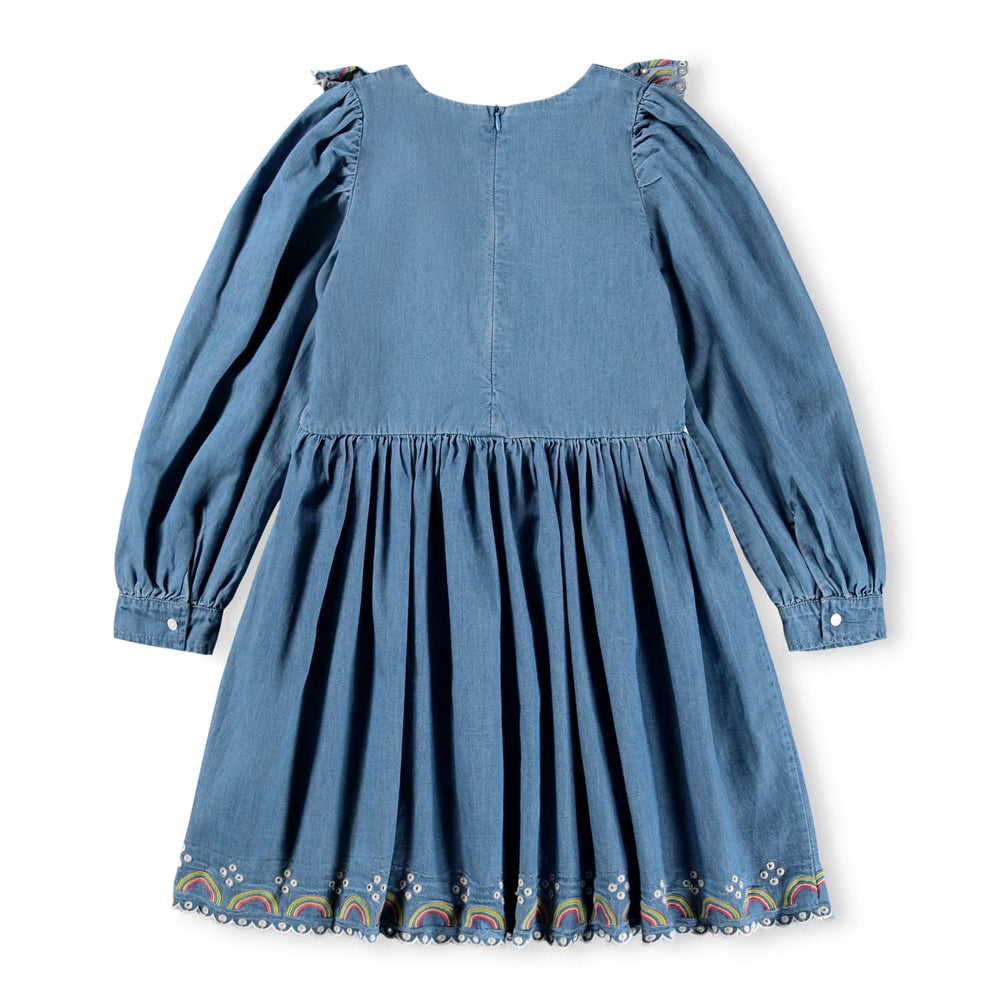 Cherinne Rainbow Soft Denim Dress