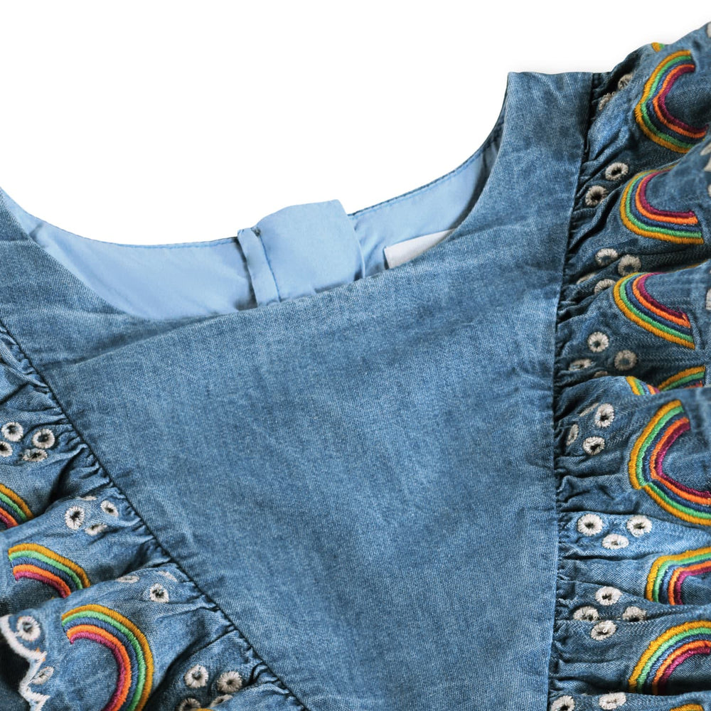 Cherinne Rainbow Soft Denim Dress