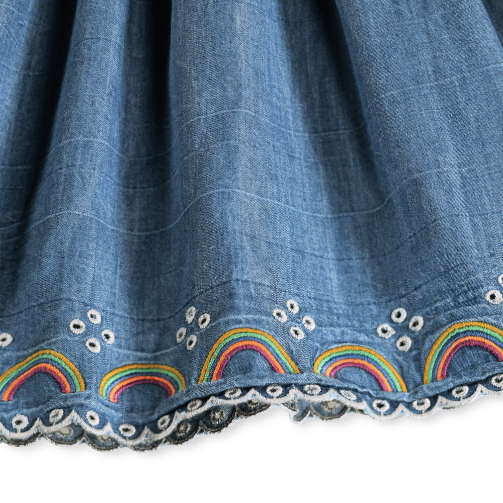 Cherinne Rainbow Soft Denim Dress