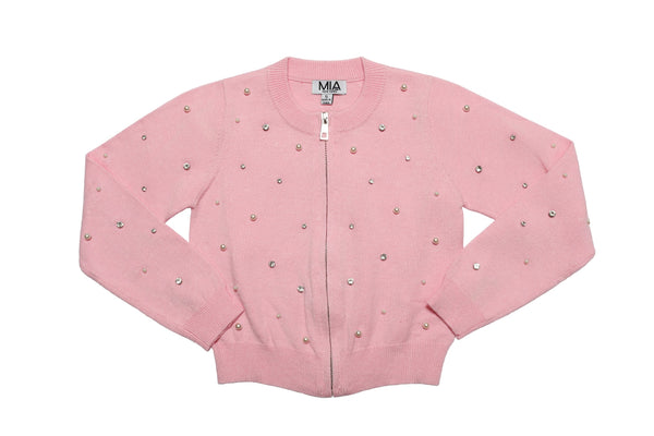 Studded Cardigan w Pearls