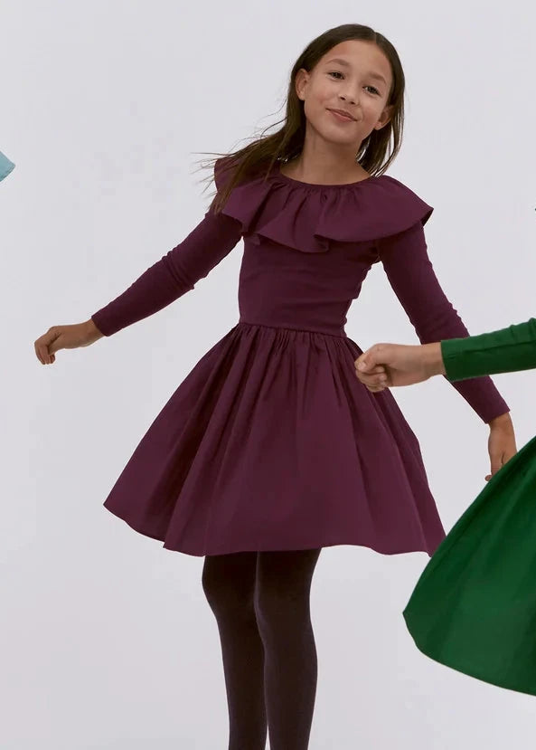 Cille Purple Shadow Dress