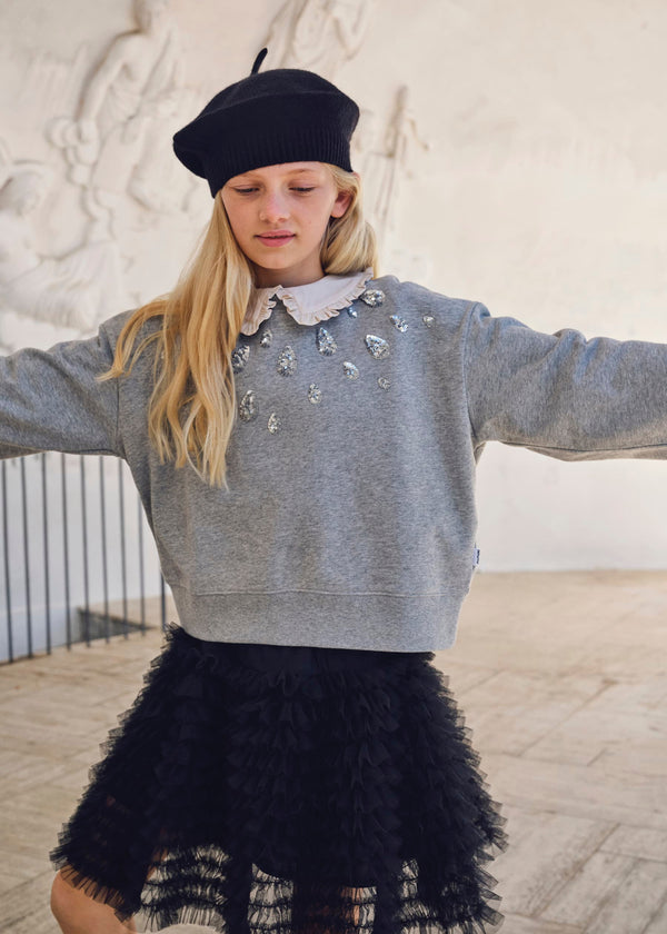 Miki Sweatshirt-Grey Melange