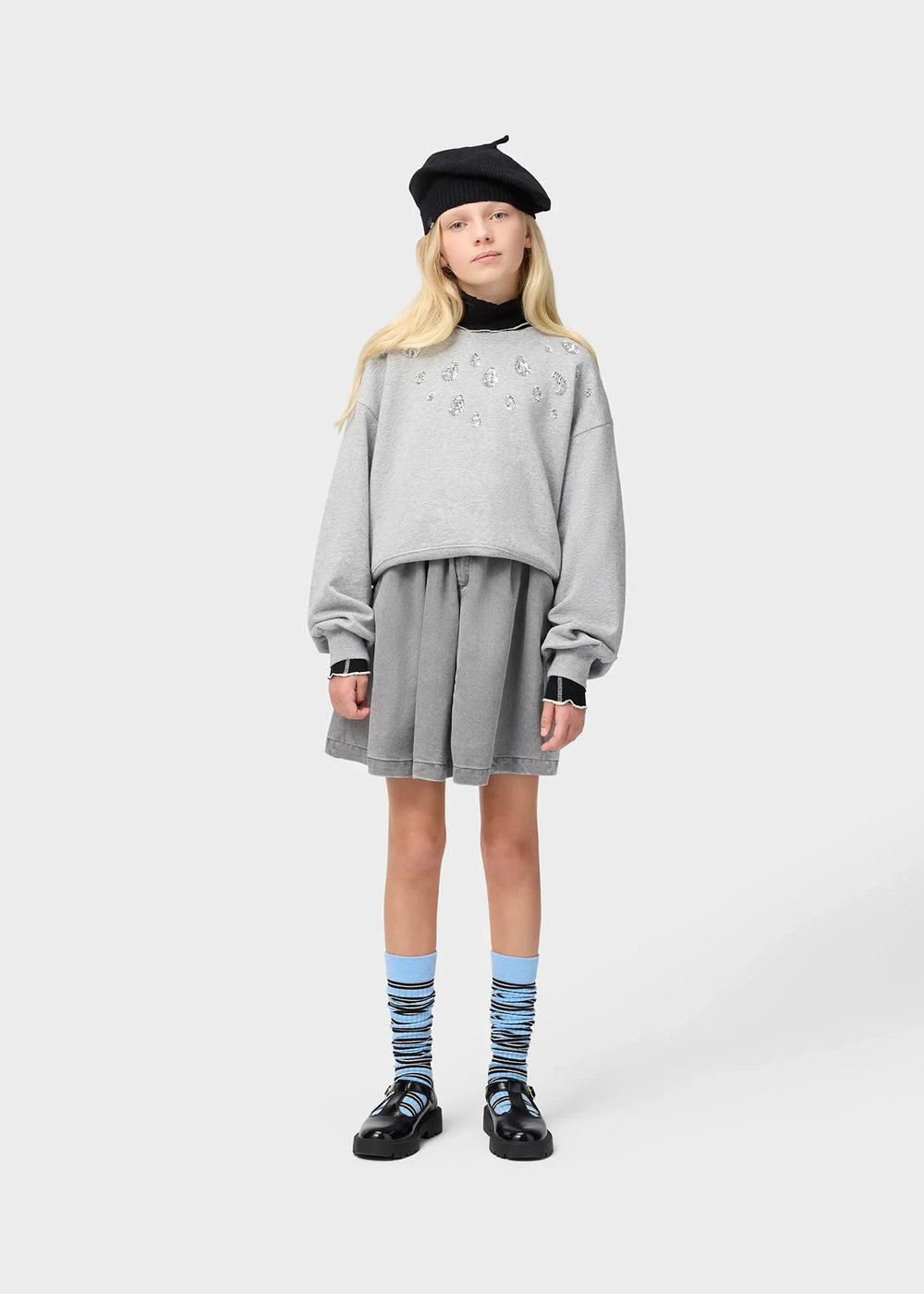 Miki Sweatshirt-Grey Melange