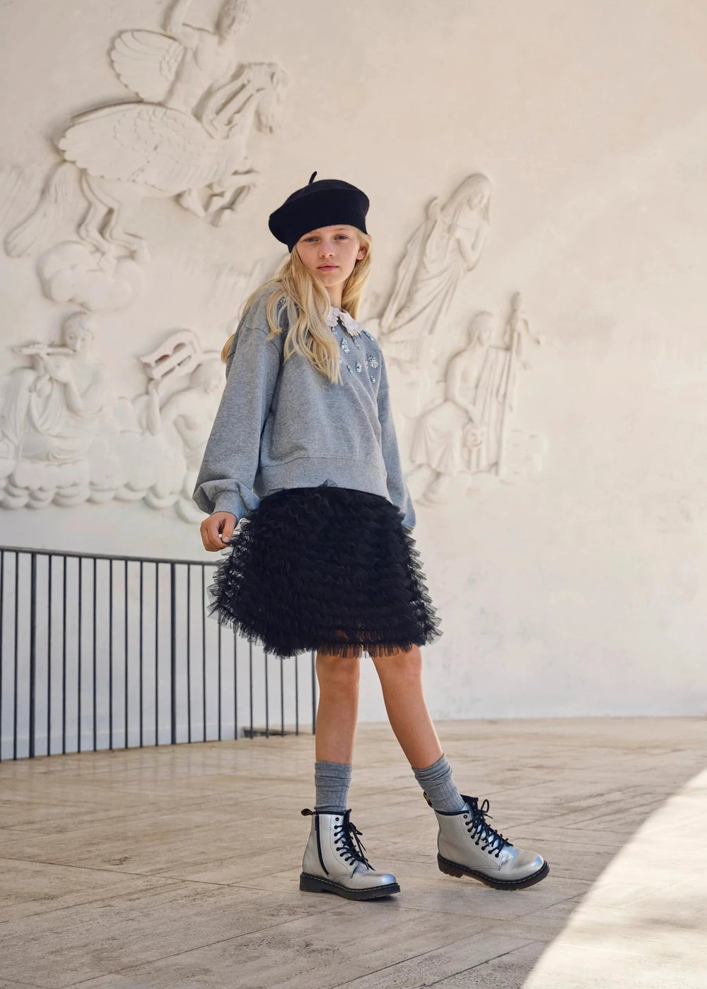 Miki Sweatshirt-Grey Melange