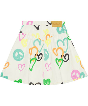 Betsy colorful hearts skirt for girl