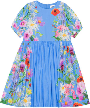Casey Blue Floral Dress for girl