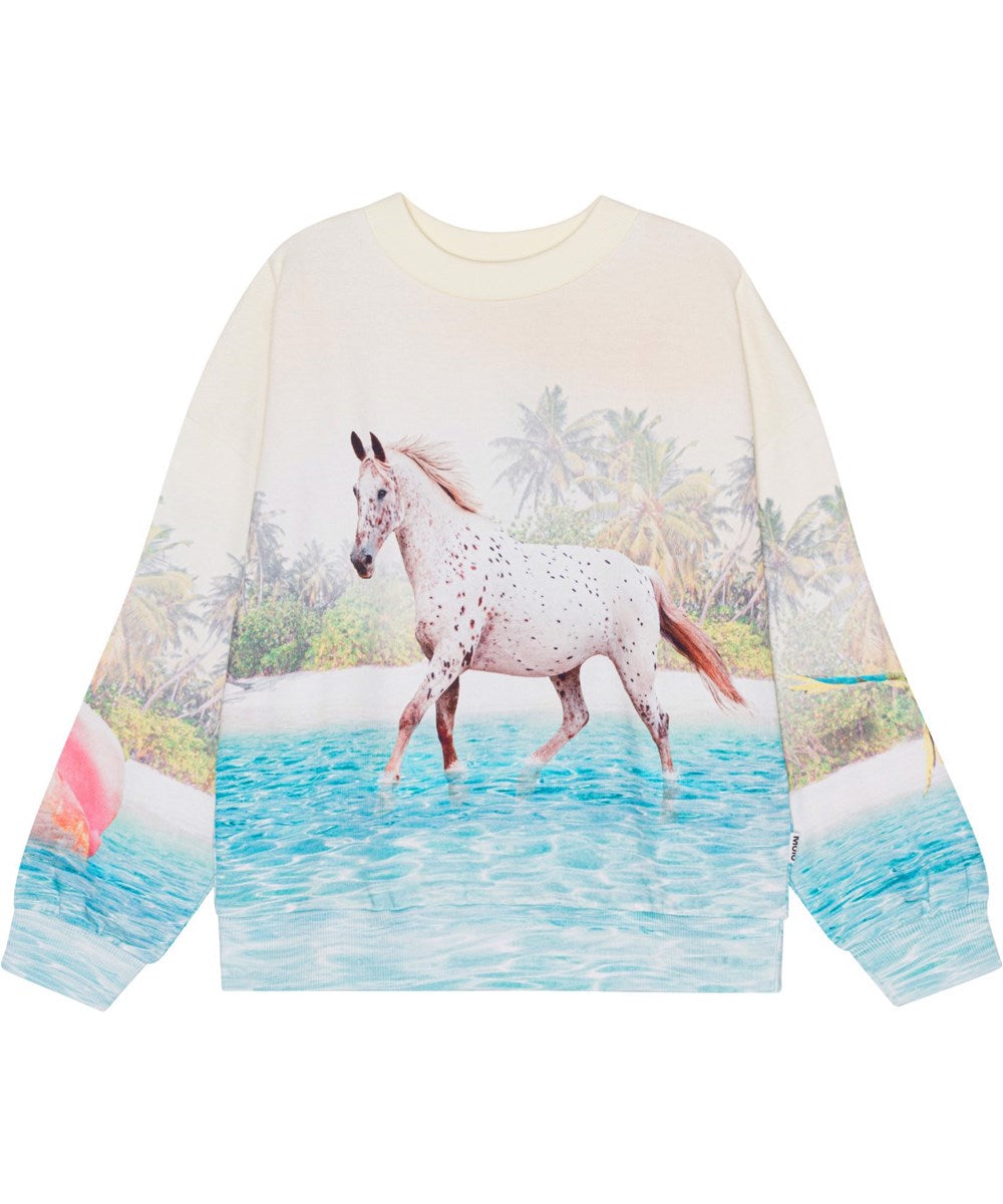 Maxi Island horse sweatshirt for boy & girl