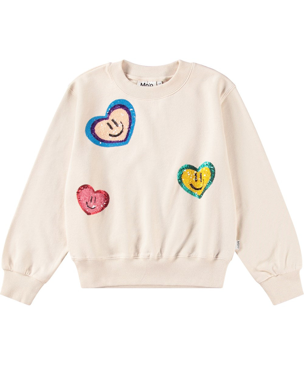 Marge Sequin Hearts sweatshirt