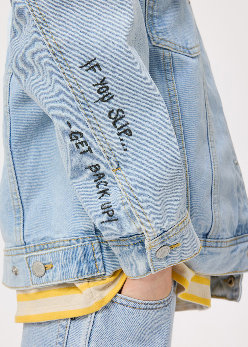 Honore Bleach Blue Jacket