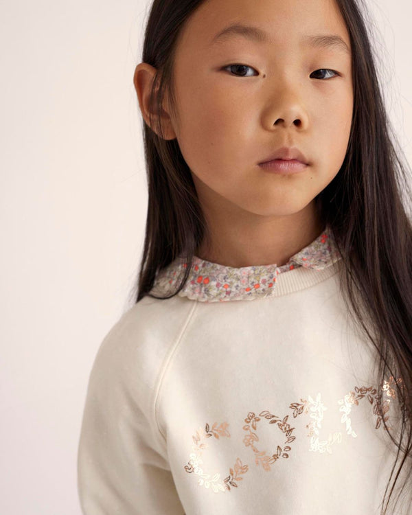 Organic Sweatshirt Floral Cozmo