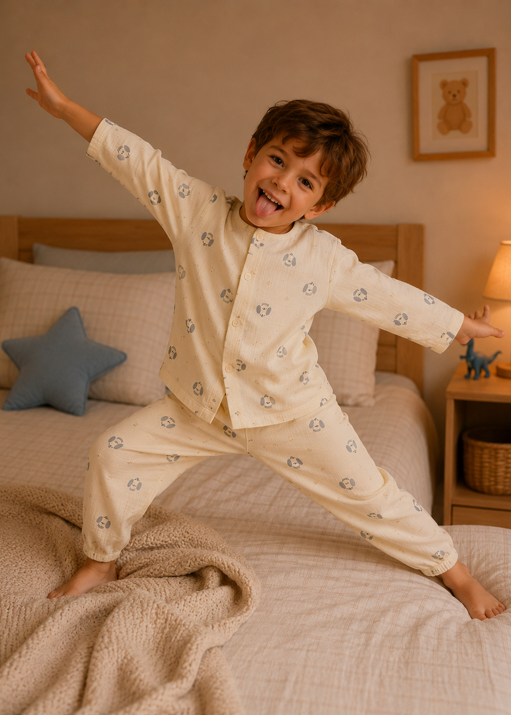 Dog print Pajama Set