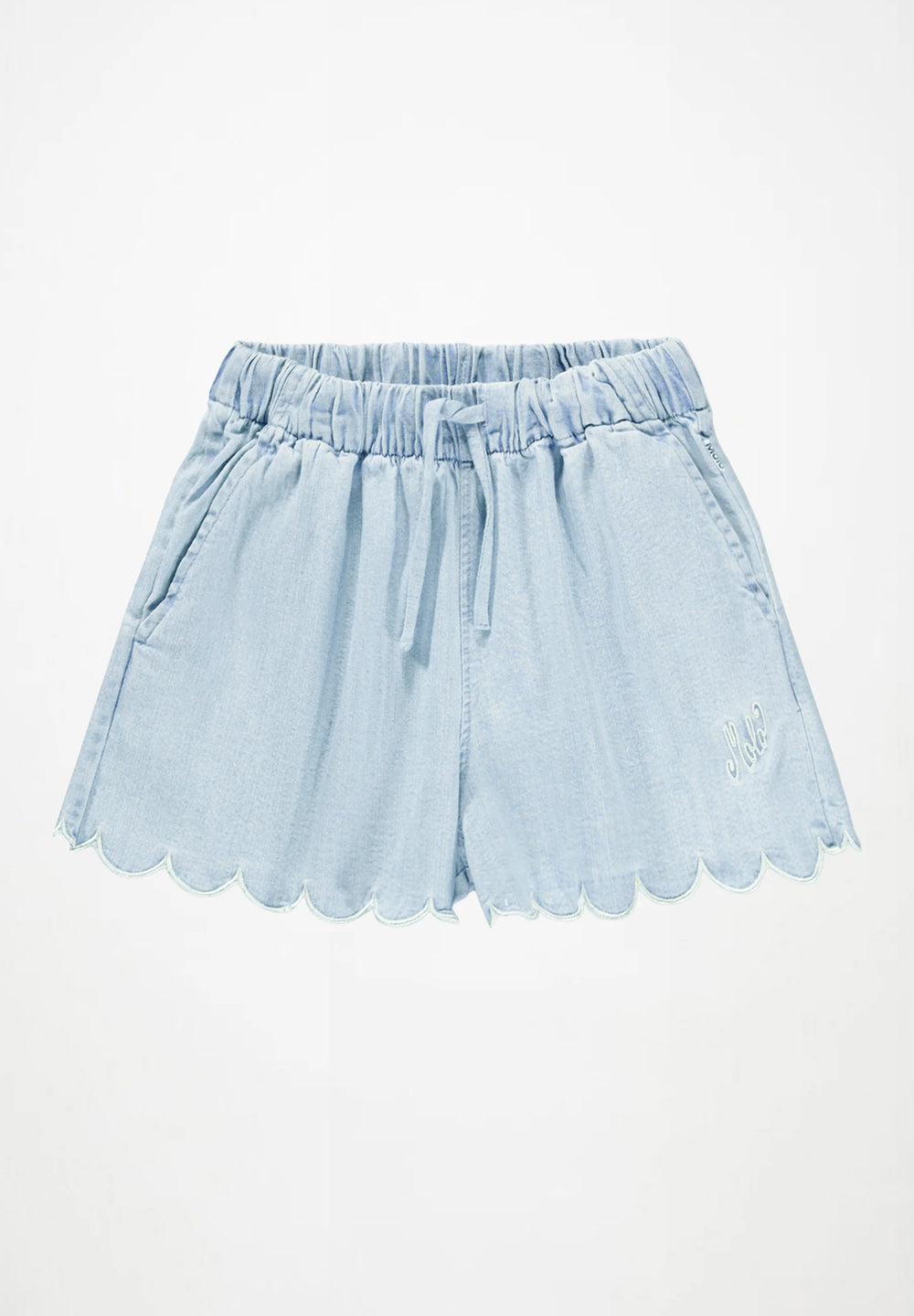 Addie Shorts - Washed Chambrey