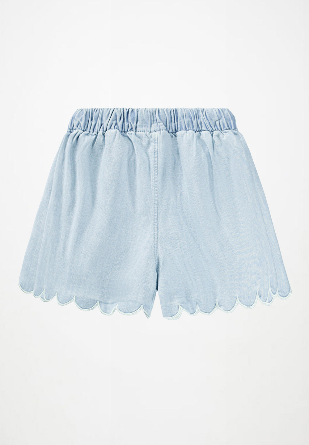 Addie Shorts - Washed Chambrey