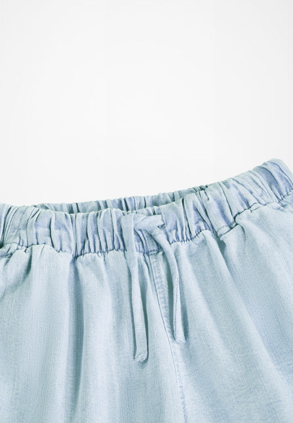 Addie Shorts - Washed Chambrey