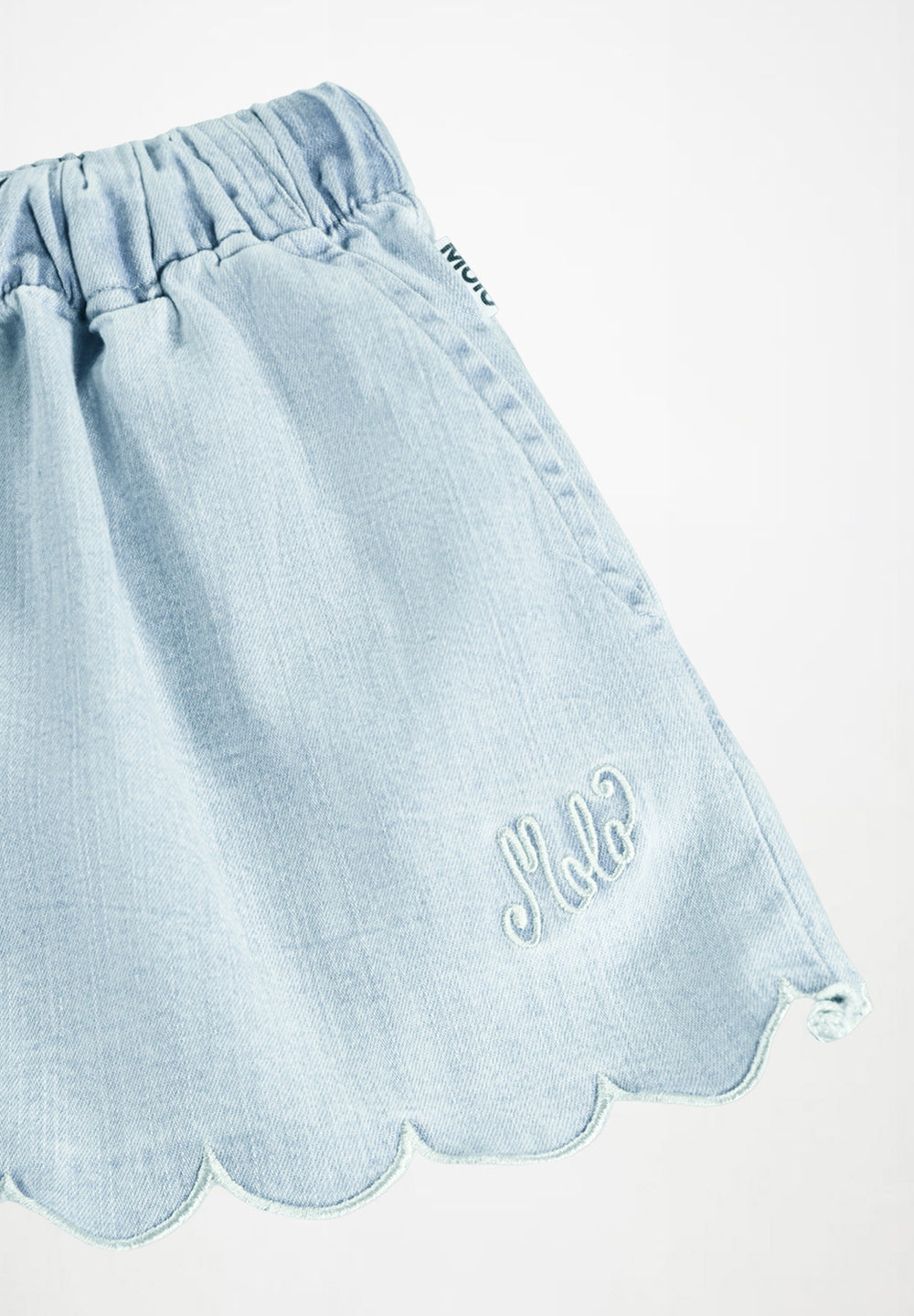 Addie Shorts - Washed Chambrey
