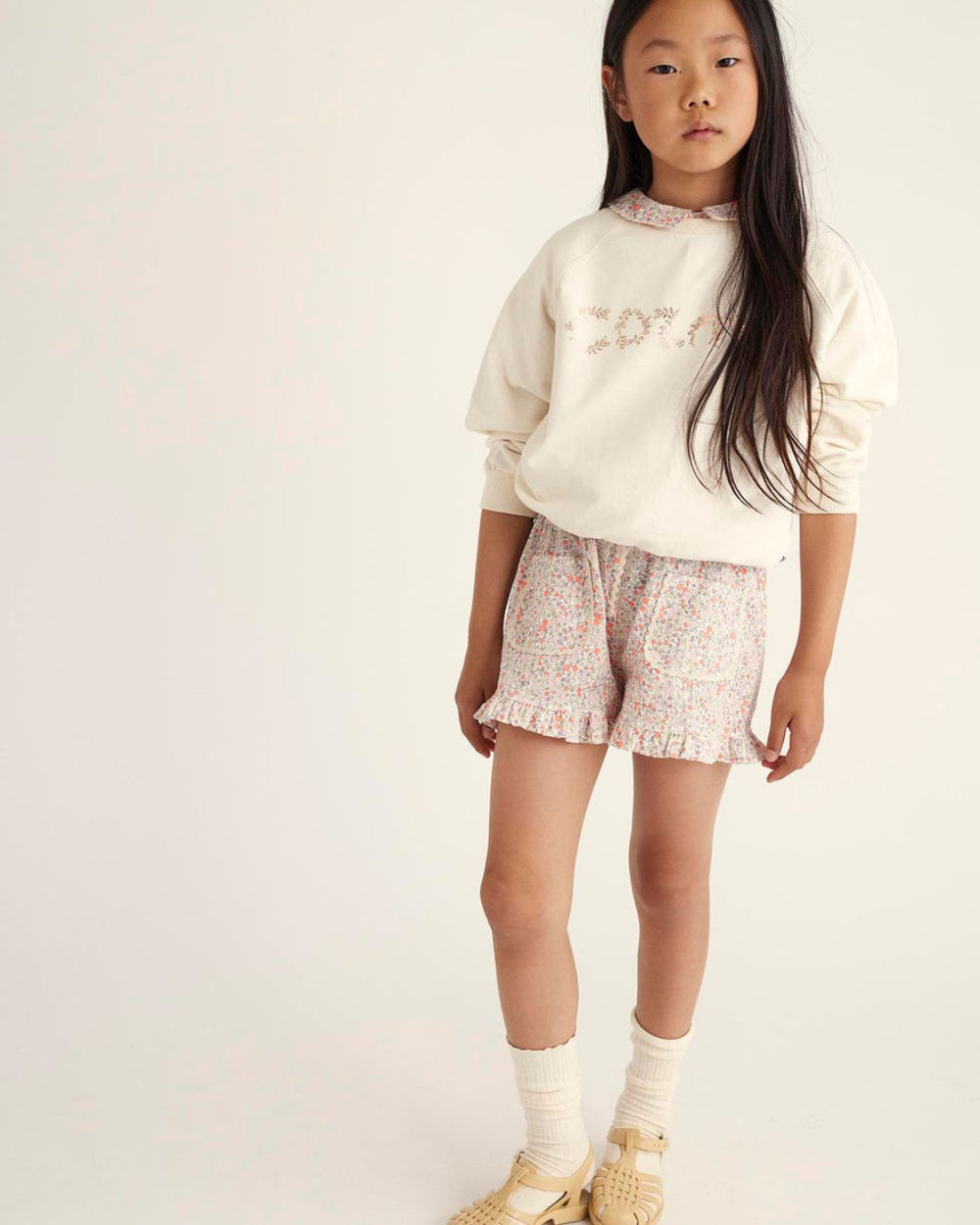 Organic Sweatshirt Floral Cozmo