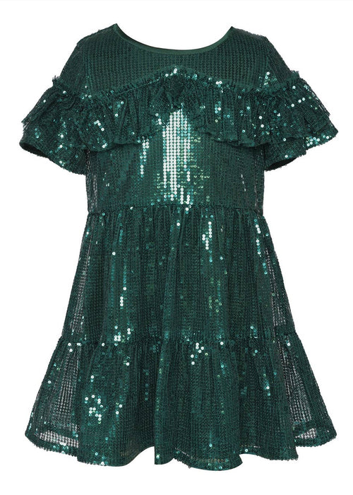 Green Sequined Dress