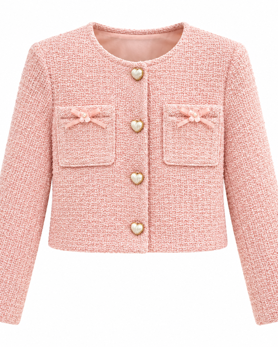 Petite Rose Set Dress w Jacket