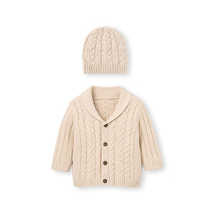 Knit Cardigan & Hat Baby Boxed Gift Set
