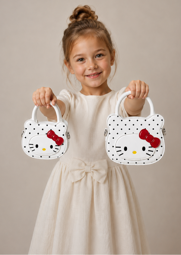 Polka Dot Kitty Handbag