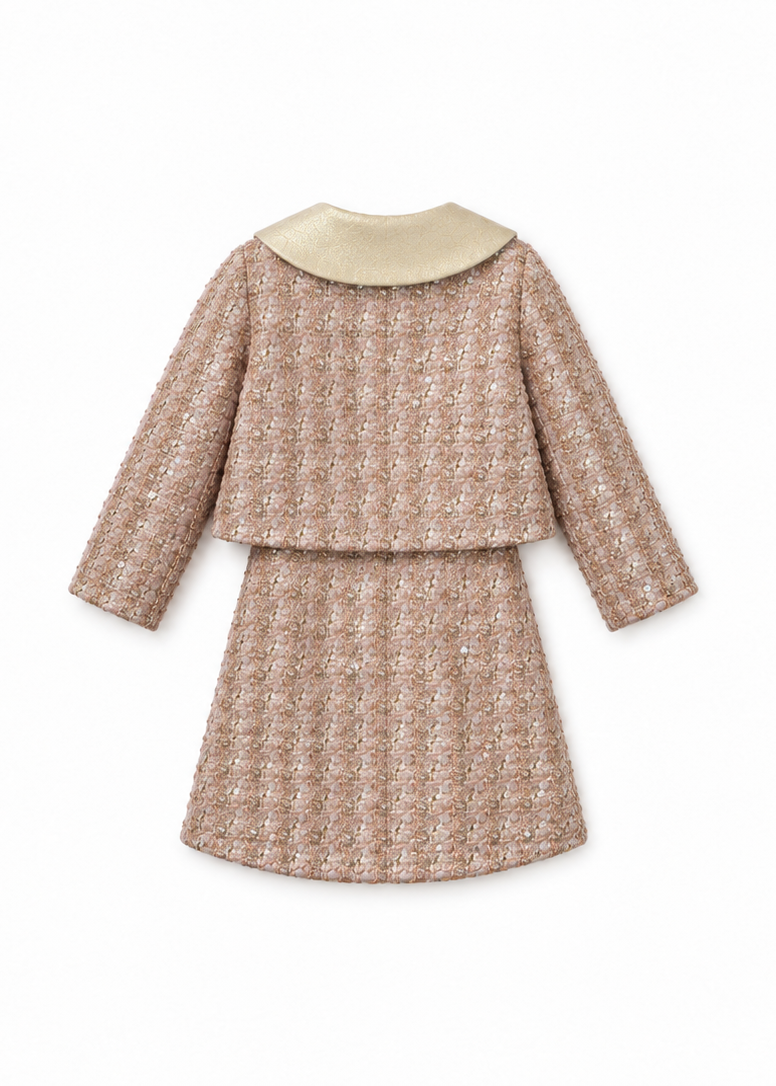 Blush Tweed Jacket & Dress Set