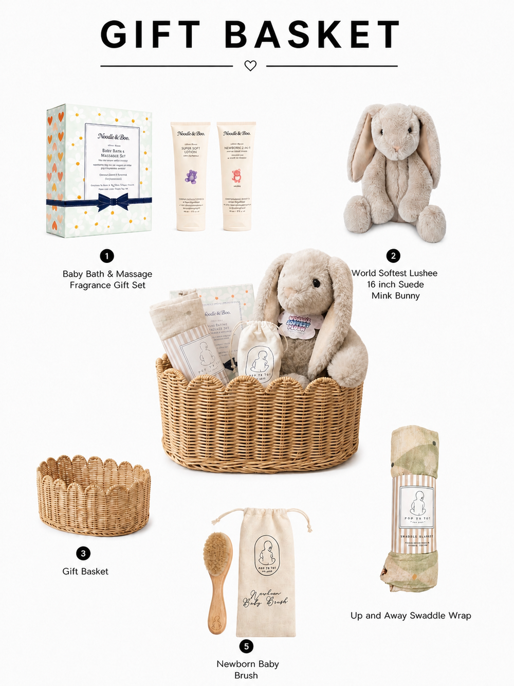 Luxury Neutral Gift Basket