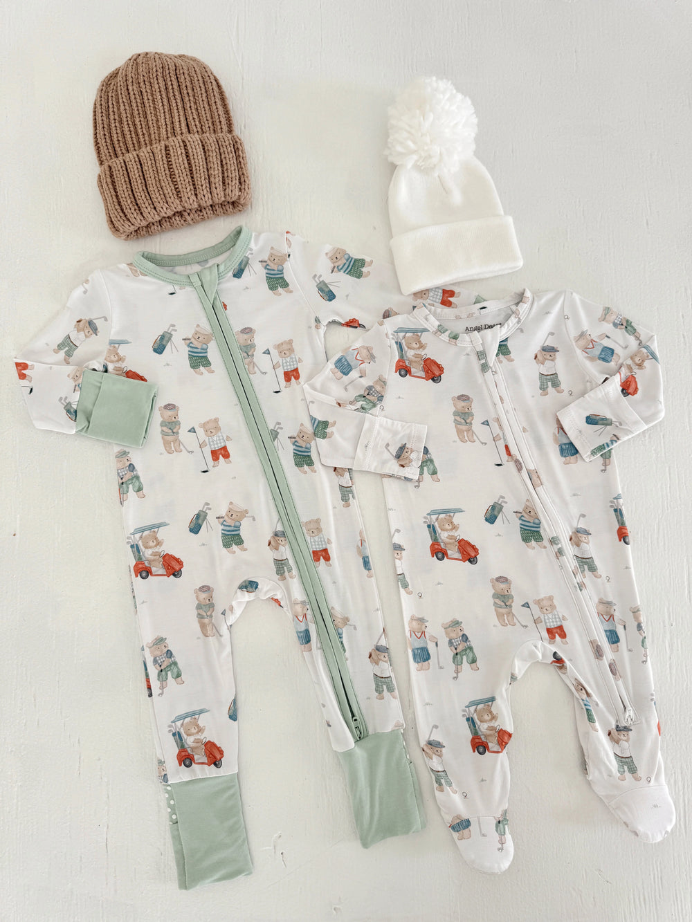 Golfing Teddy Bear Footie