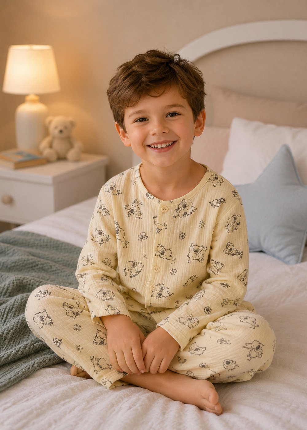 Little Elephant Bamboo Pajama Set