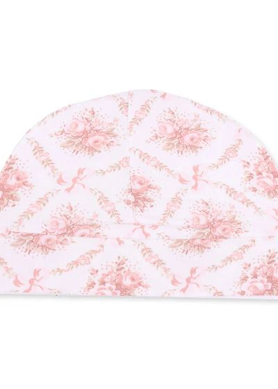 Rose Bow Lattice Baby Beanie Hat