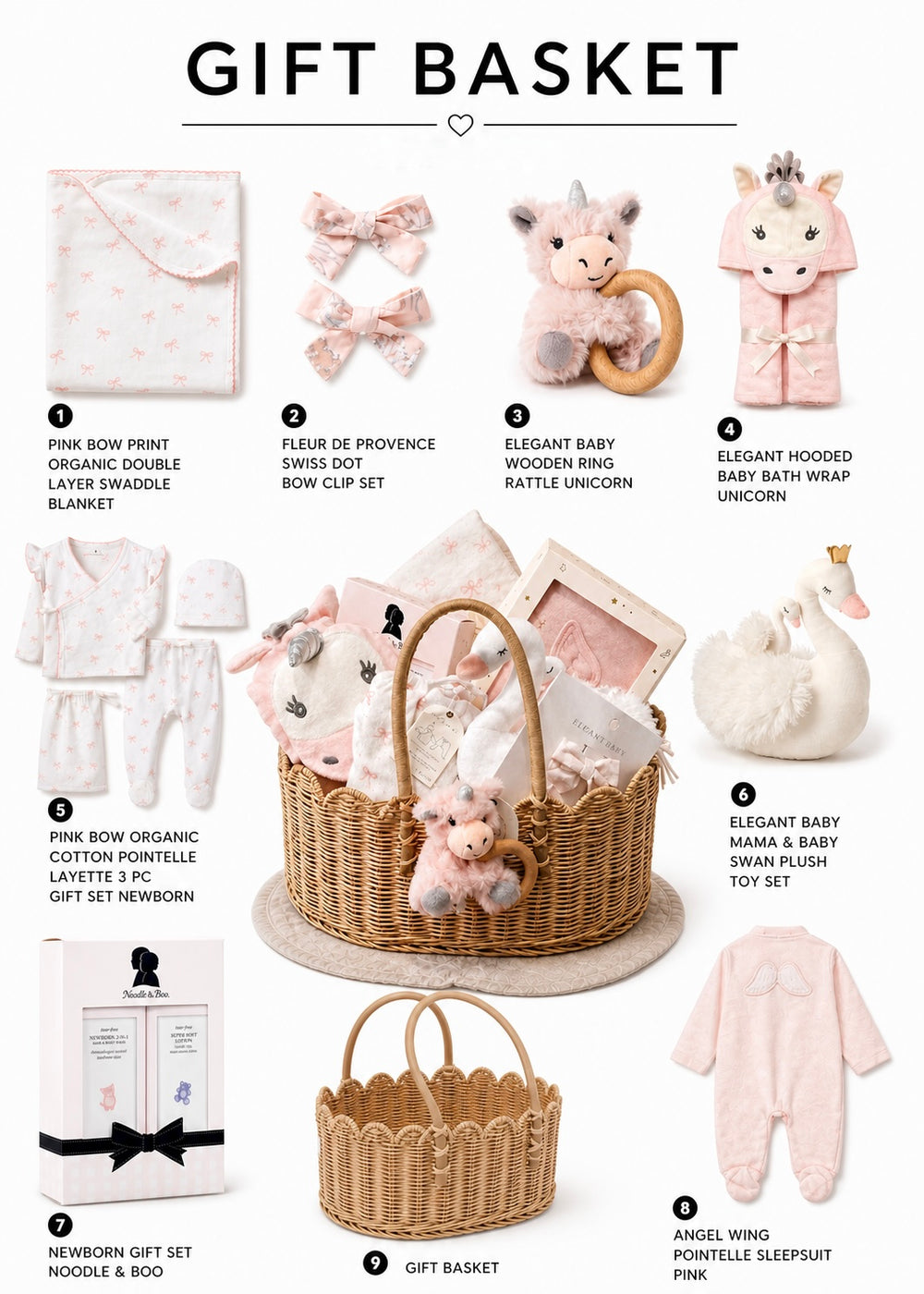 Luxury Baby Girl Gift Basket