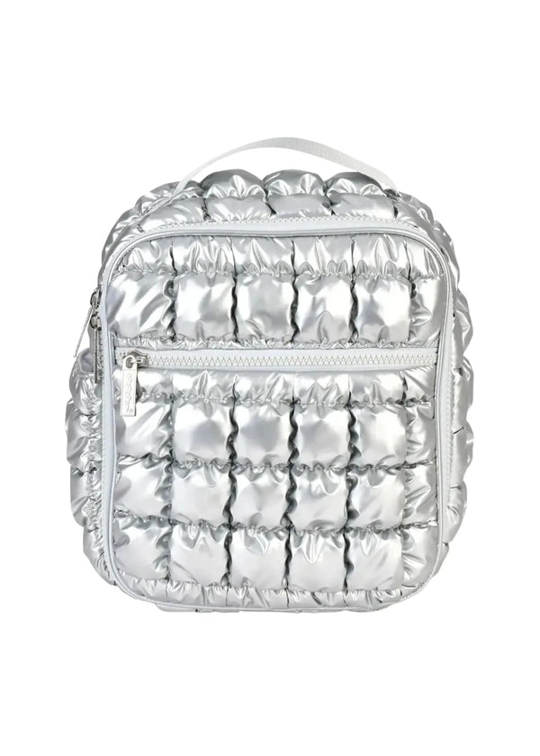 Icy Silver Lunch Tote