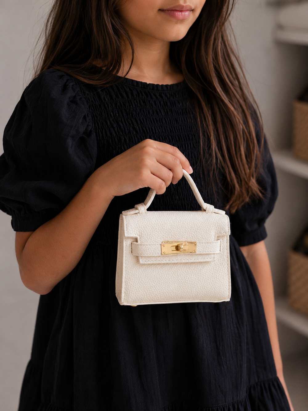 Structured Trapezoidal Handbag