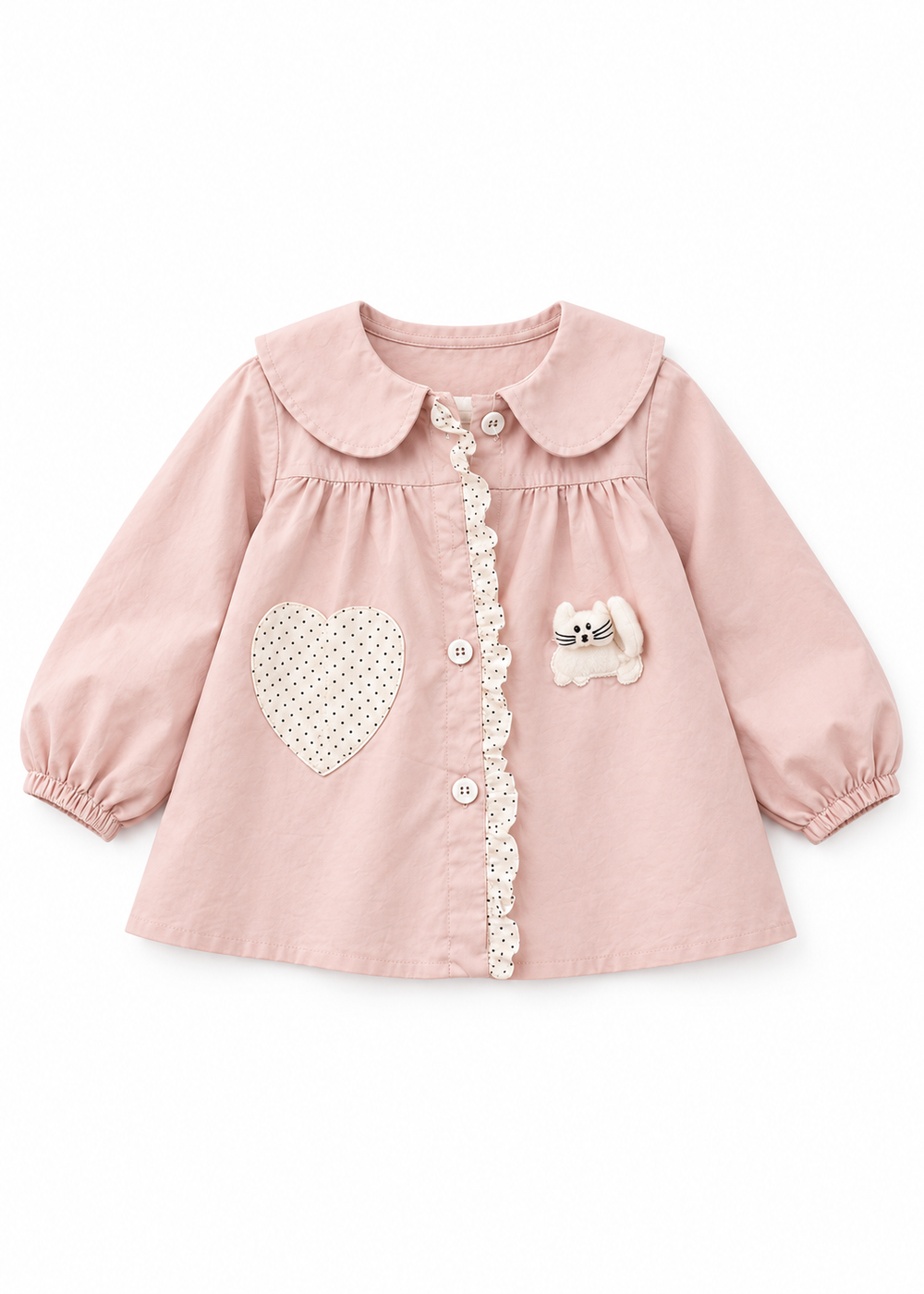 Blush Heart Trench Coat