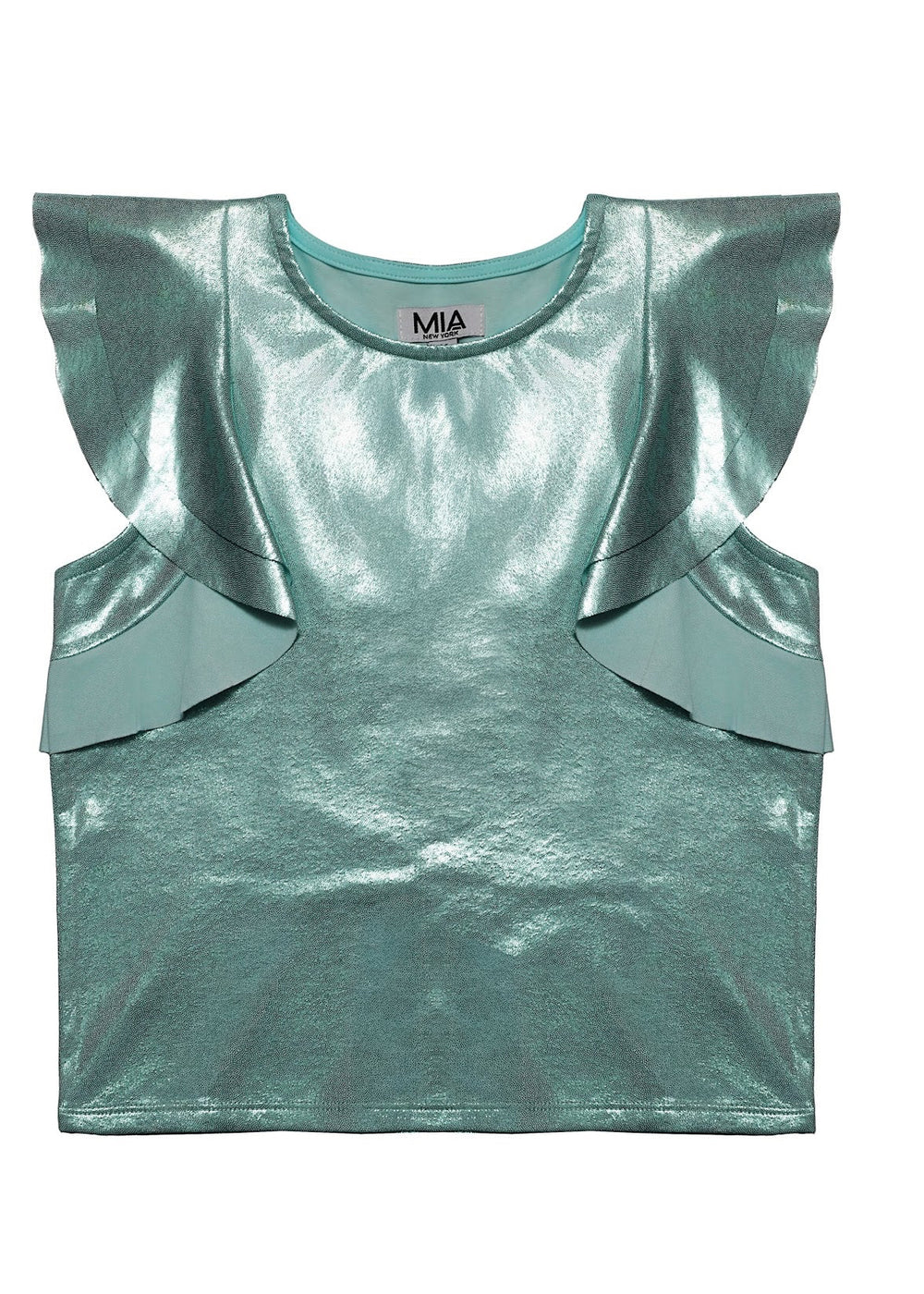 Flutter Top Mint Metallic