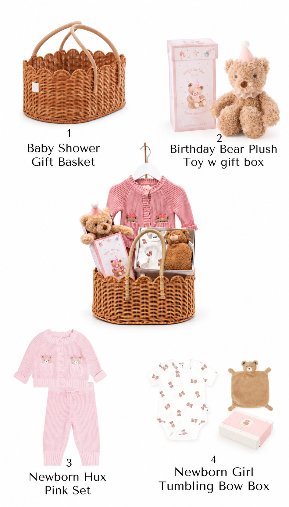 Luxury Baby Girl Gift Basket