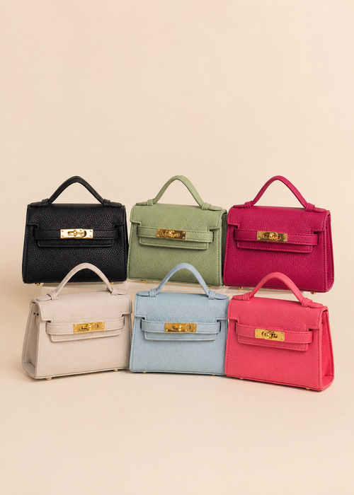 Structured Trapezoidal Handbag