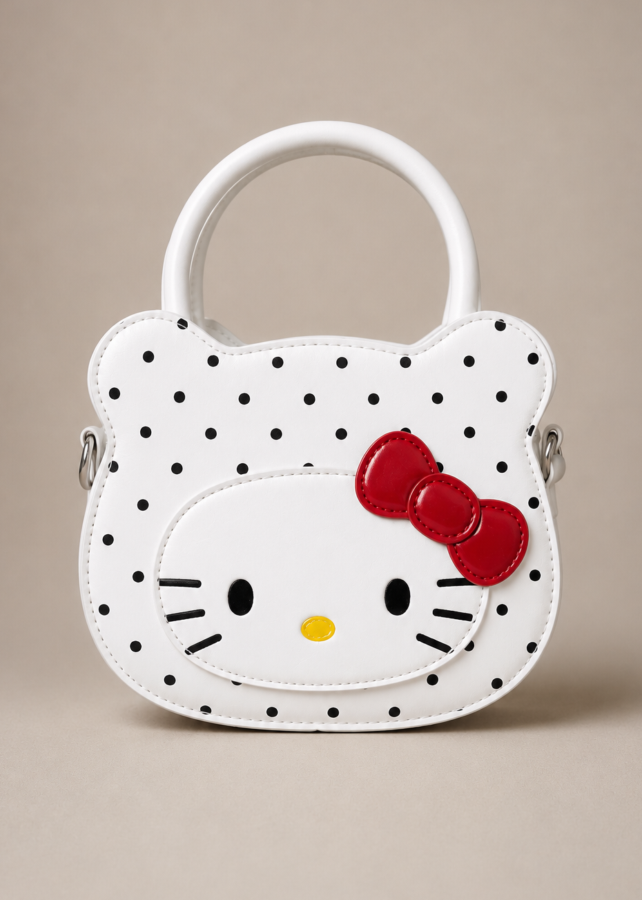 Polka Dot Kitty Handbag