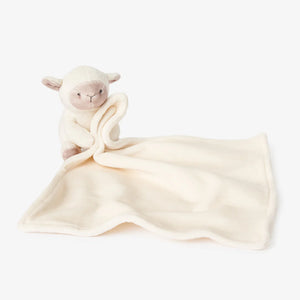 Cream Lovie Lamb Security Blankie with gift box for baby