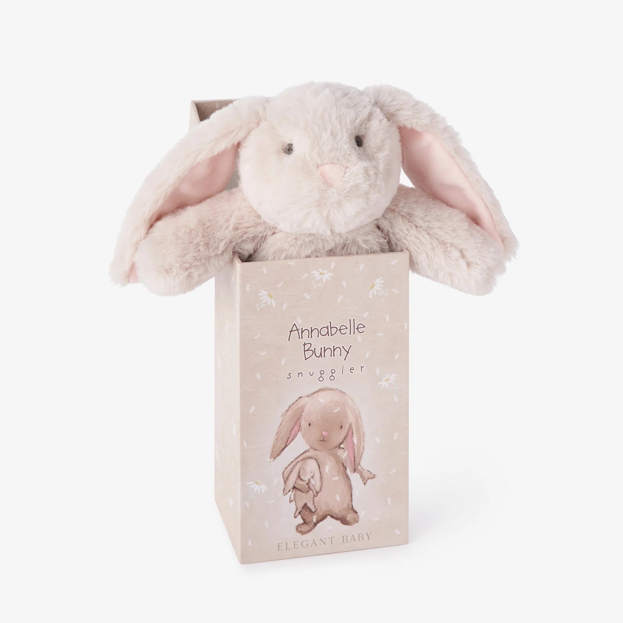 Annabelle Bunny Snuggler Plush Security Blanket w/Gift Box.